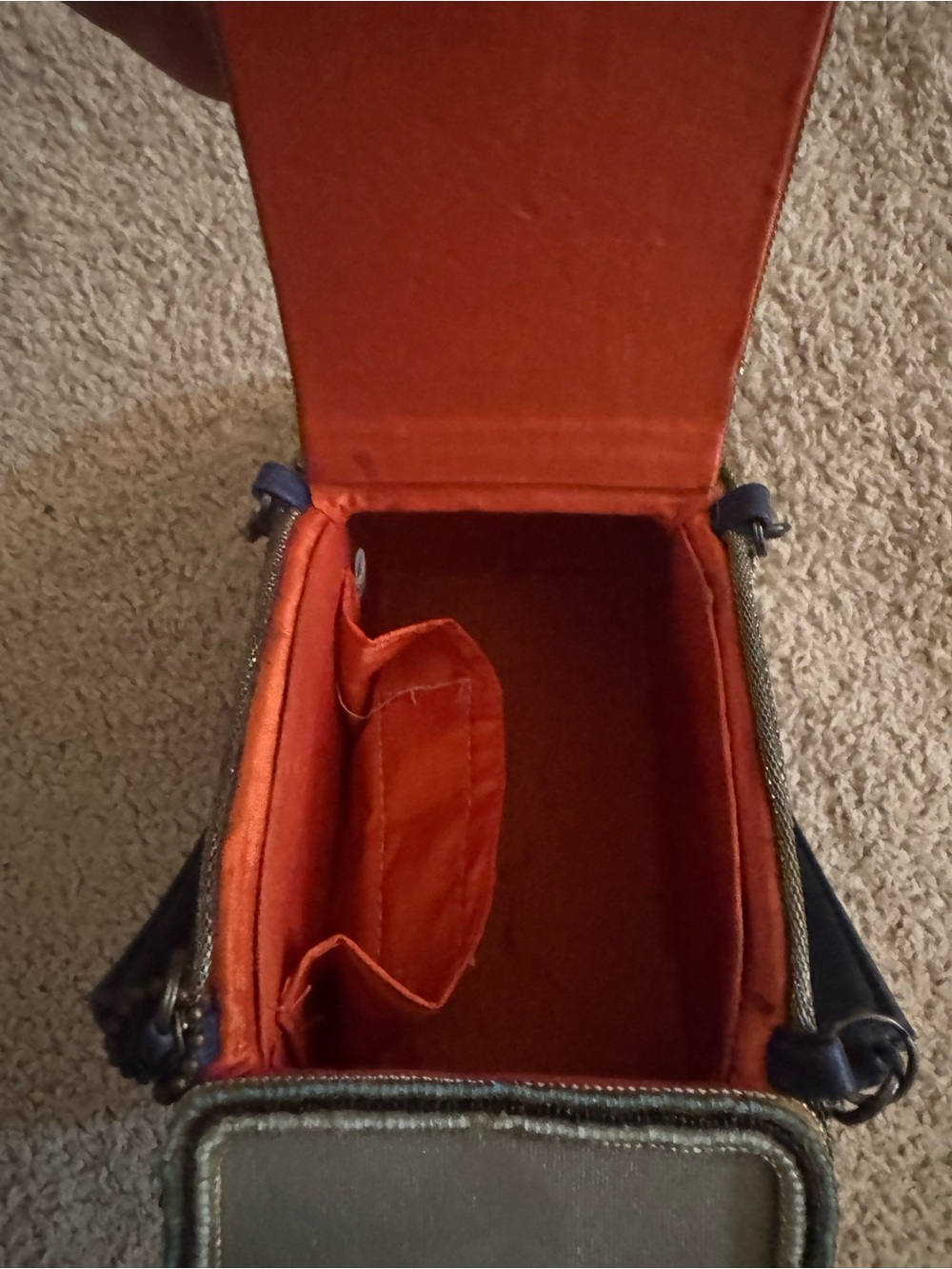 Mary Frances Car-Shaped Clutch with Navy Strap - Picture 7 of 9